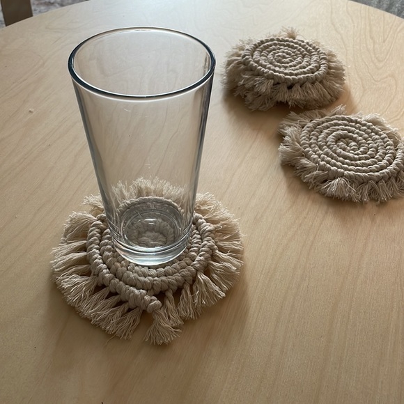 handmade macrame coasters! - Picture 2 of 5
